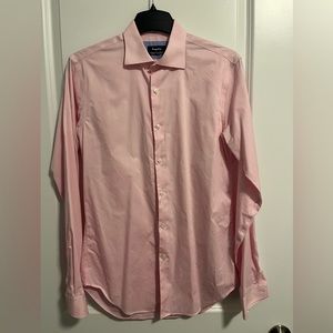 Esquire Mens Slim Fit Shirt - Size 15 34/35 - Pink